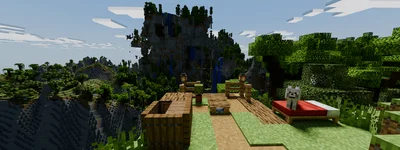Minecraft Hilly Camp - Day